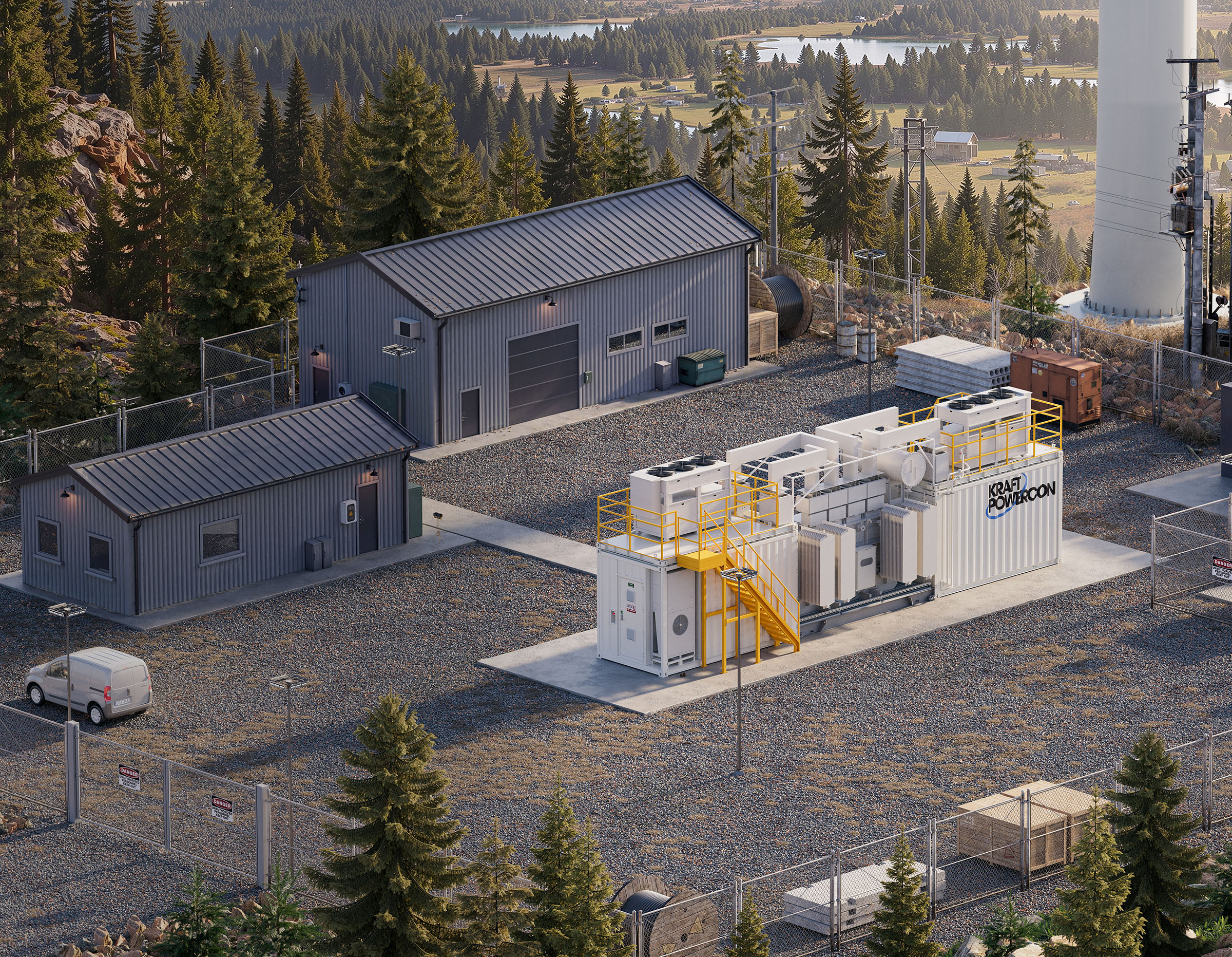 Hydrogen production power supply att site