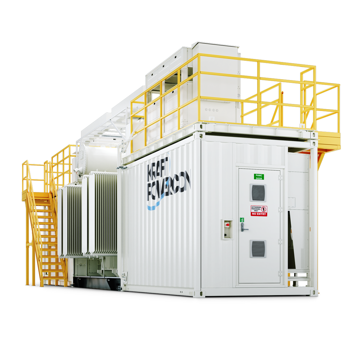 H2Kraft containerized hydrogen power supply front view